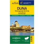   Duna vízitérkép, Dunakanyar - Esztergomtól Verőcéig turista-, kerékpáros- és vízitúra térkép 1:30 000 (1723-1688 fkm) 2026.