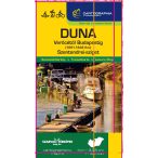    Duna vízitérkép Verőcétől Budapestig turistatérkép, kerékpáros- és vízitúra térkép 1:30 000