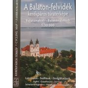 A Balaton-felvidék kerékpáros túratérképe Schwarcz kiadó 1:30e  2025. 2 részes szett: Balatonakali - Balatonalmádi, Szigliget - Zánka