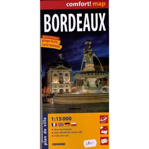 Bordeaux térkép Comfort térkép ExpressMap 1:15 000   
