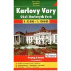   Karlovy Vary és környéke térkép Freytag 1:12 000,1:100 000 