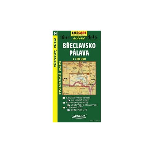 SC 64. Breclavsko, Palava turista térkép Shocart 1:50 000 
