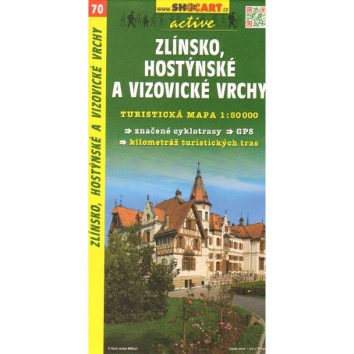 SC 70. Zlinsko, Host, a Vizov vrchy turista térkép Shocart 1:50 000 