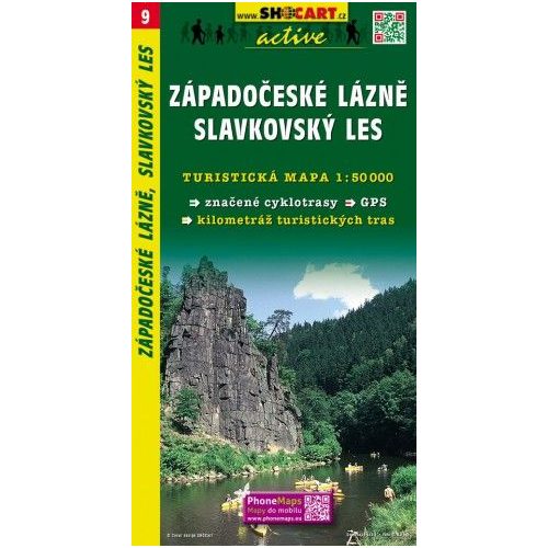 SC 9. Zapadoceske laze, Slavkovsky les turista térkép Shocart 1:50 000 