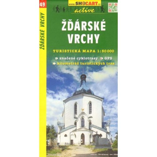 SC 49. Zdarske Vrchy Zdar turista térkép Shocart 1:50 000 
