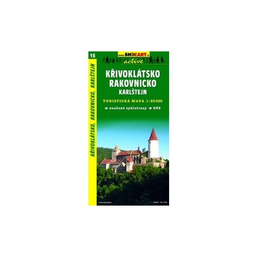 SC 16. Krivoklatsko, Rakovnicko, Karlstejn Prague west turista térkép Shocart 1:50 000 