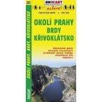   SC 207. Prága környéke, Okoli Prahy Brdy Krivoklátsko turista térkép Shocart 1:100 000 
