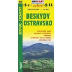   SC 223. Beskydy Ostravsko turista térkép Shocart, Beszkidek turista térkép  1:100 000 