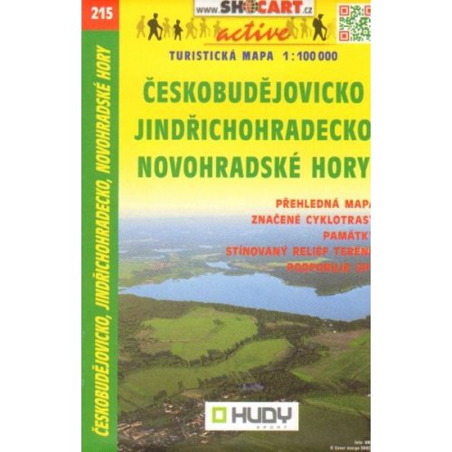 SC 215. Jindrichohradecko Novohradské Hory turista térkép Shocart 1:100 000 