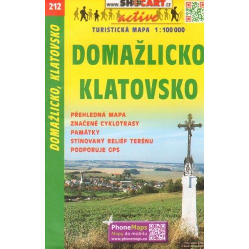 SC 212. Domazlicko Klatovsko turista térkép Shocart 1:100 000 