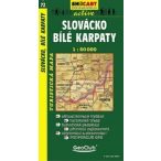   SC 72. Slovacko, Bile Karpaty turista térkép Shocart 1:50 000 