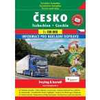   Csehország atlasz, szuperatlasz spirálkötésben, 1:100 000  Freytag térkép 