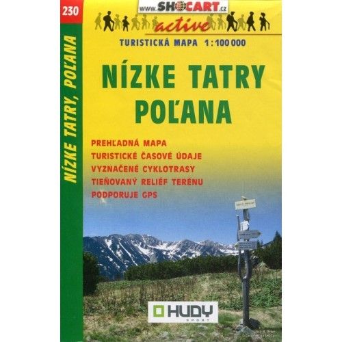 SC 230. Nízké Tatry Polana turista térkép Shocart 1:100 000   
