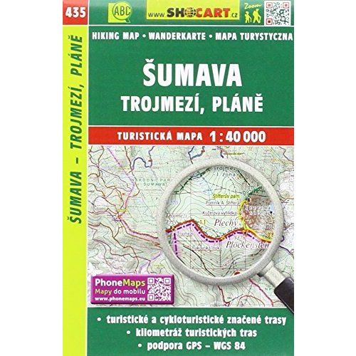 SC 435. Sumava térkép, Trojmezi turista térkép Shocart 1:SC 40 000  2017