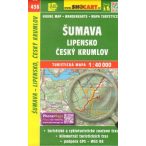   SC 436. Šumava - Lipensko - Český Krumlov turistatérkép, Sumava turista térkép Shocart 40 000 