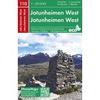    Jotunheimen térkép Norvégia Jotunheimen West  PhoneMaps  2019 1:50 000 