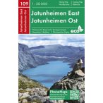    Jotunheimen térkép Norvégia Jotunheimen East PhoneMaps  2019 1:50 000 