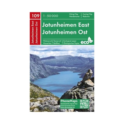  Jotunheimen térkép Norvégia Jotunheimen East PhoneMaps  2019 1:50 000 