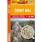   SC 722. Cseh Paradicsom turistatérkép, Cesky raj hegymászó térkép, Mladoboleslavsko turista térkép Shocart 1:25e  2024.