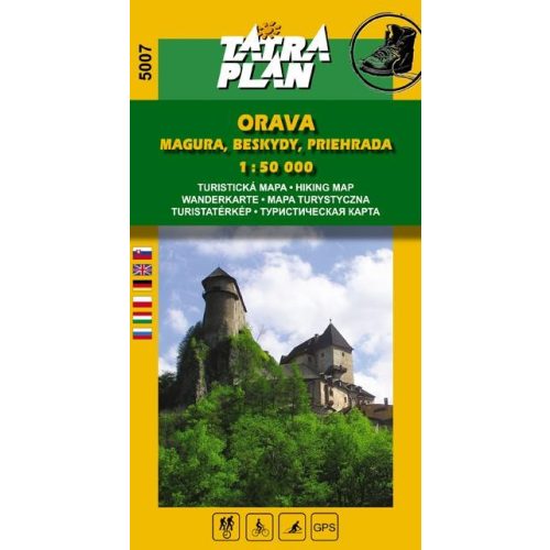 5007. Árvai Magura, Beszkidek turista térkép Tatraplan 1:50 000 