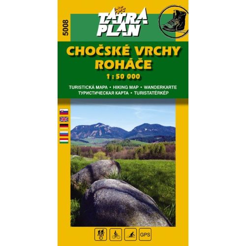 5008. The Chocské Vrchy Mts. turista térkép Tatraplan 1:50 000 