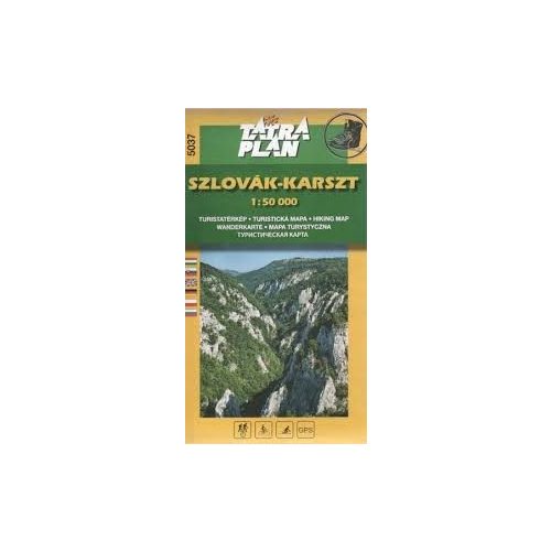 5037. Szlová karszt turista térkép Tatraplan 1:50 000