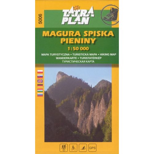 5006. Spisská Magura and Pieniny Mts. turista térkép Tatraplan szlovák-lengyel határ 1:50 000 