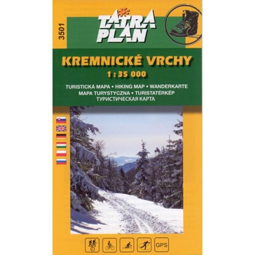 3501. Kreminické vrchy turista térkép Tatraplan 1:35 000  Körmöci-hegység turistatérkép