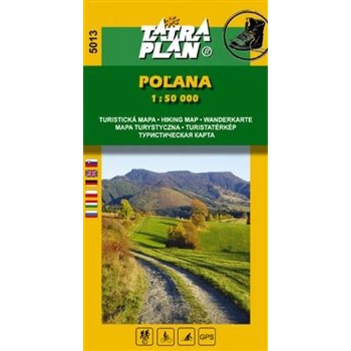 5013. Poľana turista térkép, Polyána/Vepor turistatérkép Tatraplan 1:50 000, Polana térkép 2017.