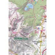 Montenegrói-hegyek, Durmitor térkép, Bjelasica, Prokletije térkép, Komovi trekking térkép TerraQuest 1:65 000  2024.