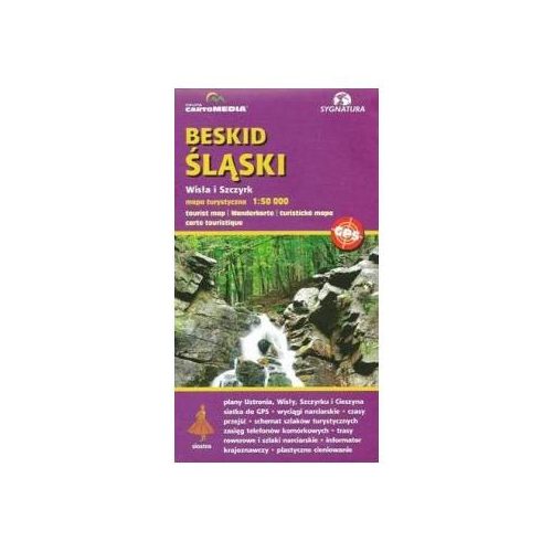 Beskid Slaski - Sziléziai Beszkid túratérkép Sygnatura, Beszkidek turista térkép 1:50 000 