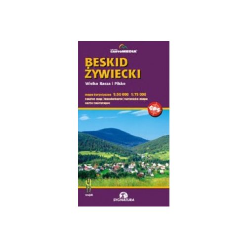 Beskid Zywiecki turista térkép Sygnatura, Beszkidek turista térkép 1:50 000 