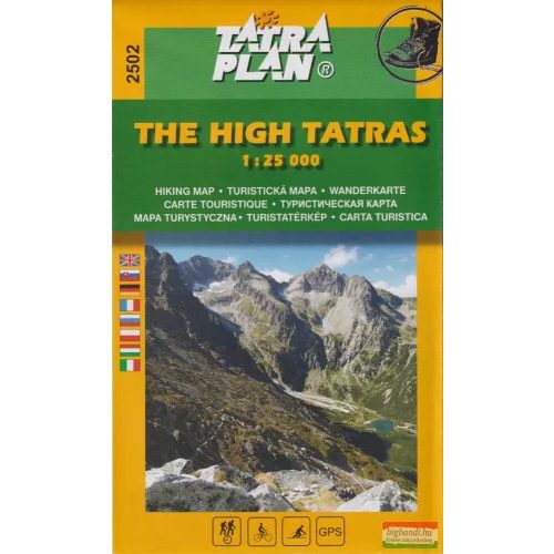 2502.  Magas-Tátra turista térkép Tatraplan, The High Tatras / Vysoké Tatry, 1:25 000