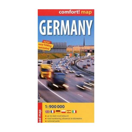Németország autós térkép Expressmap laminált 1:900 000  