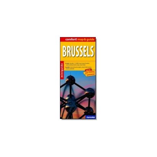 Brüsszel térkép ExpressMap 1:13 000 Brüsszel (map&guide) laminált térkép