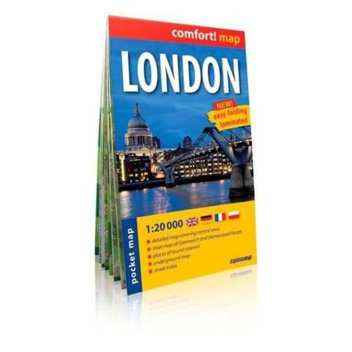 London térkép fóliás Expressmap London belváros térkép, zsebtérkép