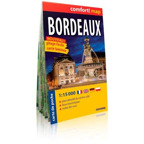 Bordeaux térkép Comfort zsebtérkép ExpressMap 1:15 000   