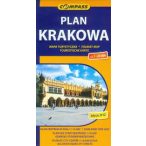 Krakkó térkép Tatraplan 1:20 000 Krakkó várostérkép
