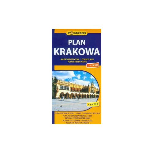 Krakkó térkép Tatraplan 1:20 000 Krakkó várostérkép