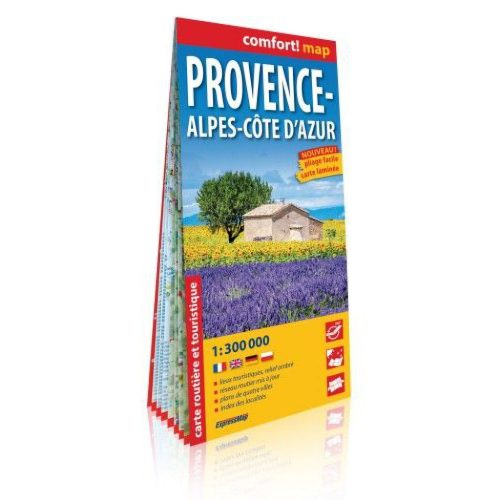 Provence térkép, Alpok Côte d'Azur térkép  Expressmap  1:300 000 