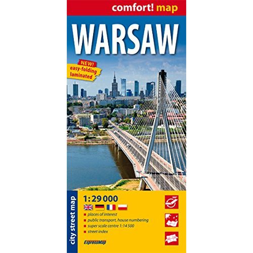 Varsó térkép ExpressMap 1:29 000  Varsó várostérkép 
