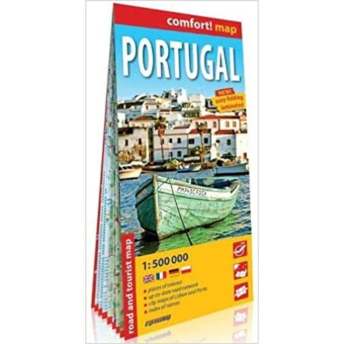 Portugália térkép, Portugália Comfort Map fóliás 1:500 000 
