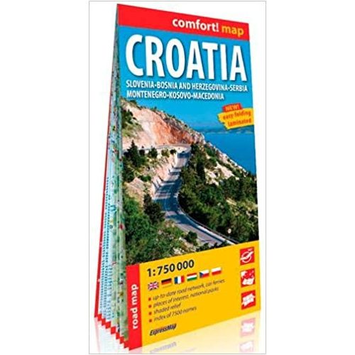 Horvátország autós térkép ExpressMap Horvátország térkép 1:750 000 