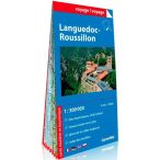   Languedoc térkép, Languedoc Roussillon térkép 1:300e  Expressmap fóliás 