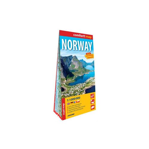 Norvégia autós térkép Expressmap fóliás 1:1 Mio