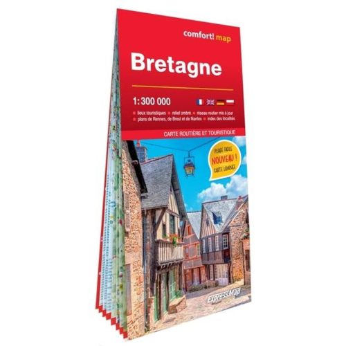 Bretagne térkép Expressmap fóliás 1:300 000