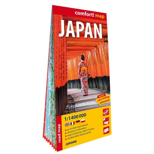 Japán térkép Japán autós térkép Comfort fóliás Expressmap 1:1400e 2026.