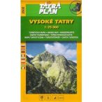   2502.  Magas-Tátra turista térkép Tatraplan, The High Tatras / Vysoké Tatry, 1:25 000