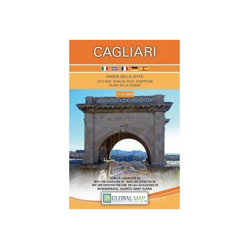 Cagliari térkép, Cagliari várostérkép LAC 1:12 000   