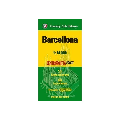 Barcelona térkép, Barcelona várostérkép zsebtérkép 1:14e TCI 